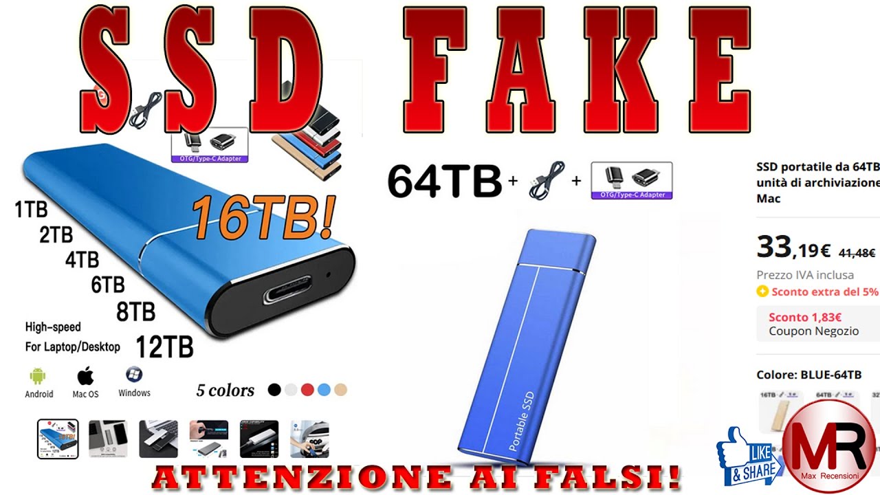 SSD FAKE: come proteggersi! e attenzione alle truffe📰