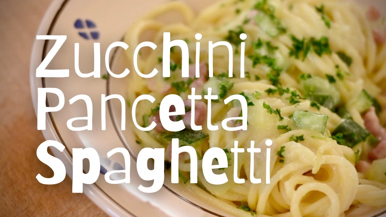 How to Make My Mamma's Zucchini & Pancetta Spaghetti | 'Finta Carbonara' Recipe