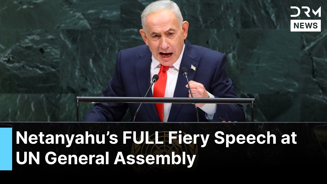 FULL SPEECH: Netanyahu Slams UN Walkout, Praises Trump, Defends Israel&rsquo;s Iran War at UN | AC1G