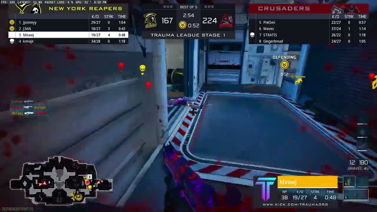 (4)New York Reapers vs (6)Kansas City Crusaders | LF | Stage 1 Playoffs
