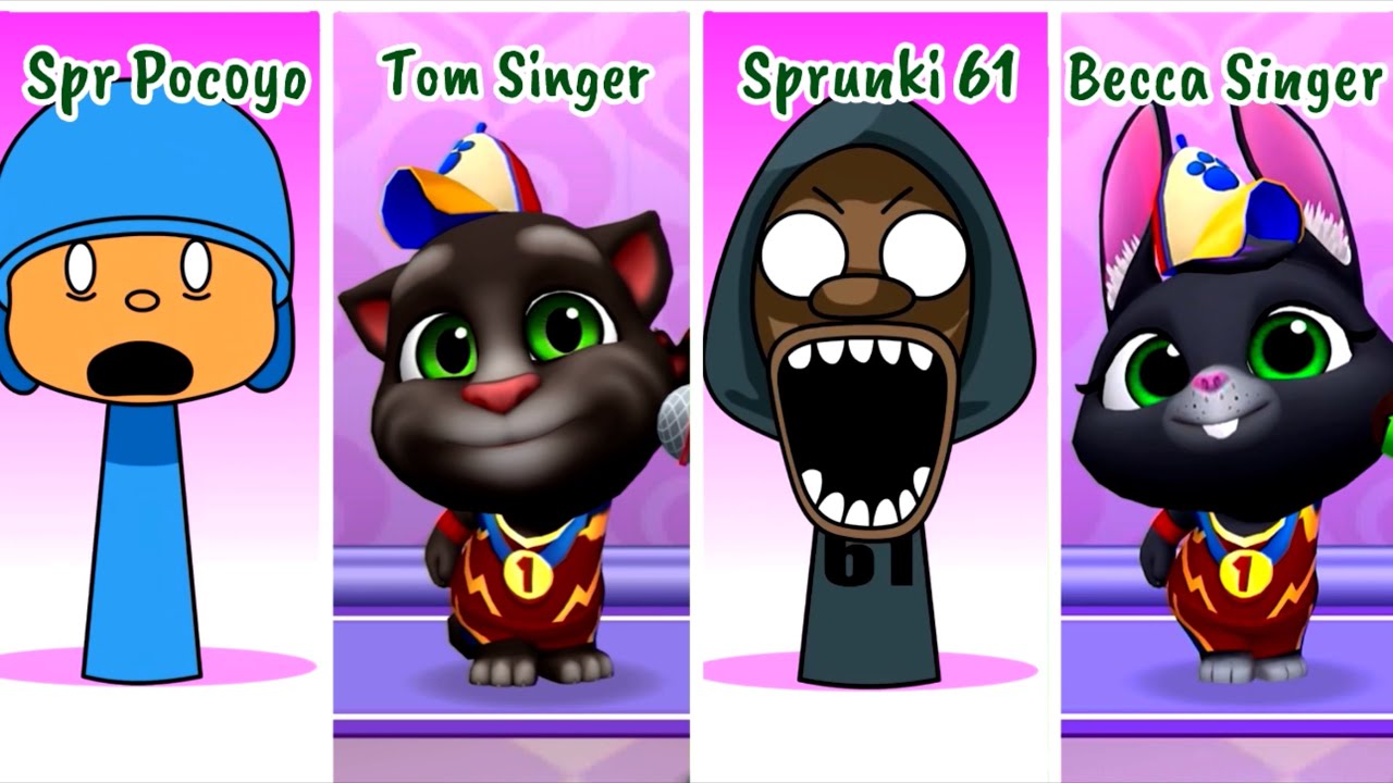 Who Will Prevail: Sprunki Pocoyo Sprunki 61 Vs Tom Becca Singer ? 😨 | 😮‍💨 Mega Battle #407
