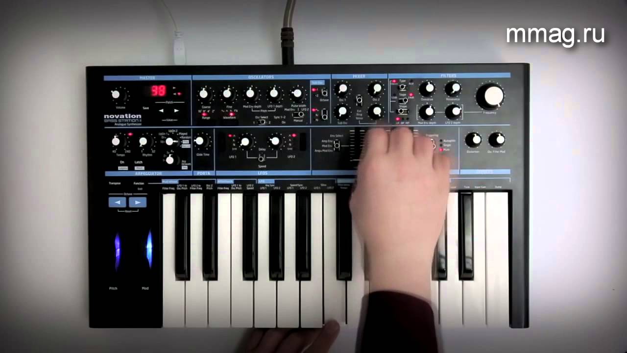 mmag.ru: &nbsp;Novation Bass Station II Видеоинструкция 3 &ndash;&nbsp;Фильтры