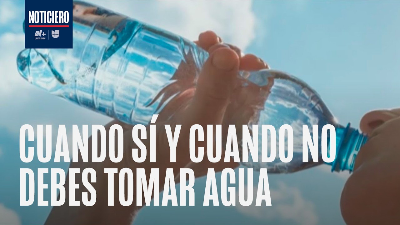 ¿Beber demasiada agua o poca es peligroso? Médico explica cómo evitar problemas por hidratación