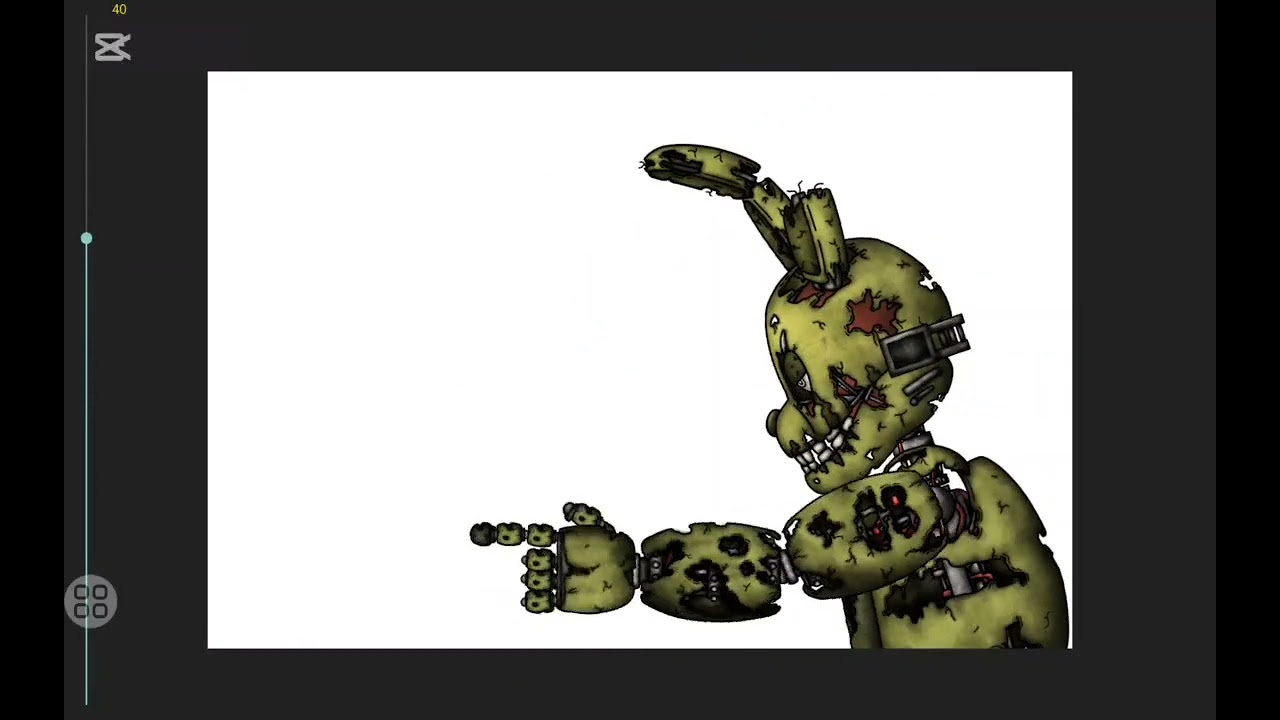 foxy springtrap in üstüne etlıyor