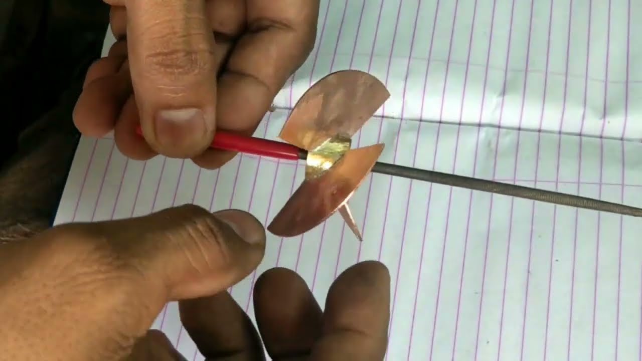 How to make mini boat propeller