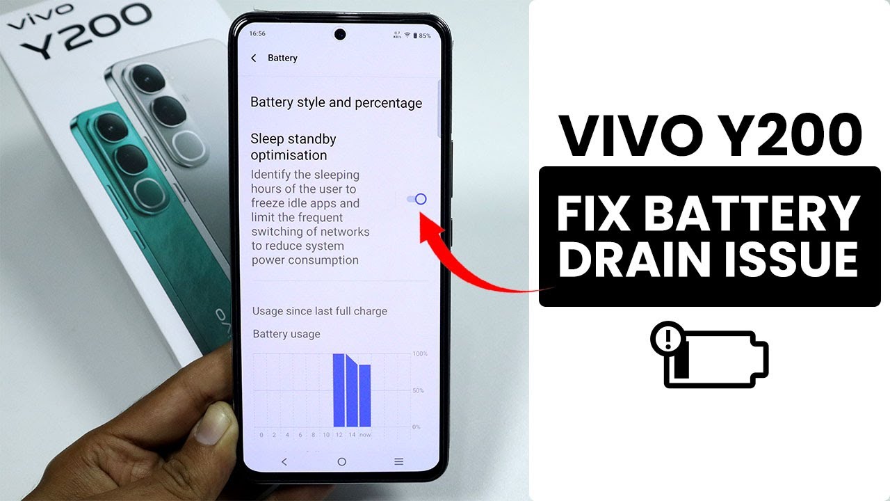 How to Fix Battery Drain Issue in Vivo Y200 - Solve Battery Drain
