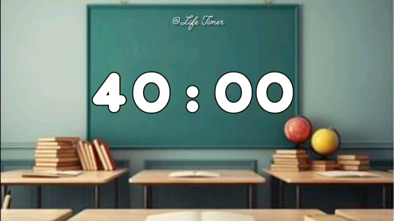 40 Minutes 🎓 Classroom Countdown | Timer for Students & Teachers #timer #studytimer 