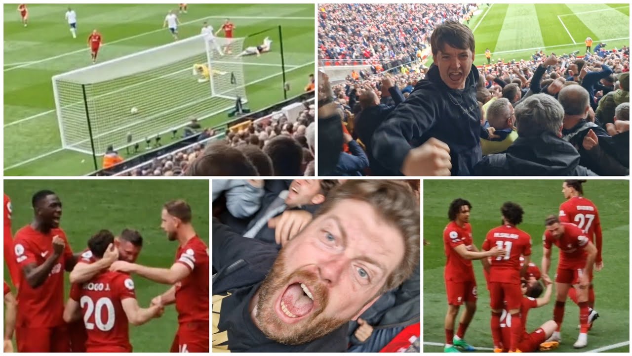 JOTA LATE WINNER, INCREDIBLE SCENES! LIVERPOOL 4-3 SPURS | MATCH VLOG