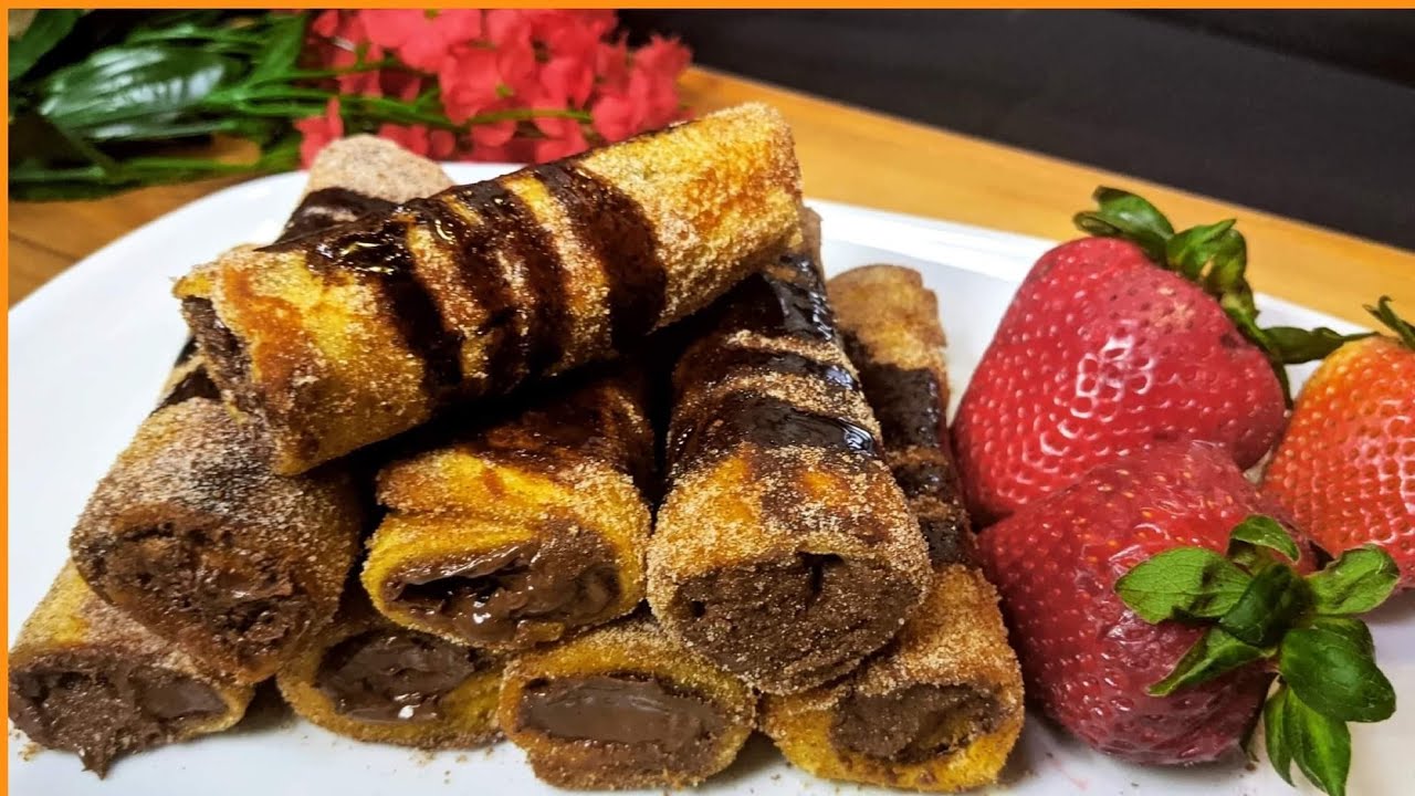 Nutella Stuffed Bread Rolls | Nutella French Toast Recipe | Pakistani Mom In USA