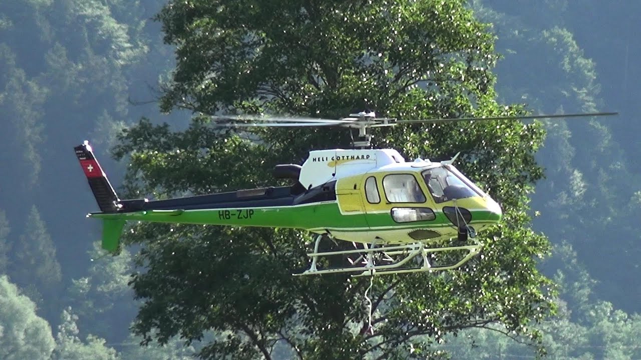 Heli Gotthard Ecureuil AS-350 Perfect Scale RC Helicopter perfect Scenery Meiringen Switzerland