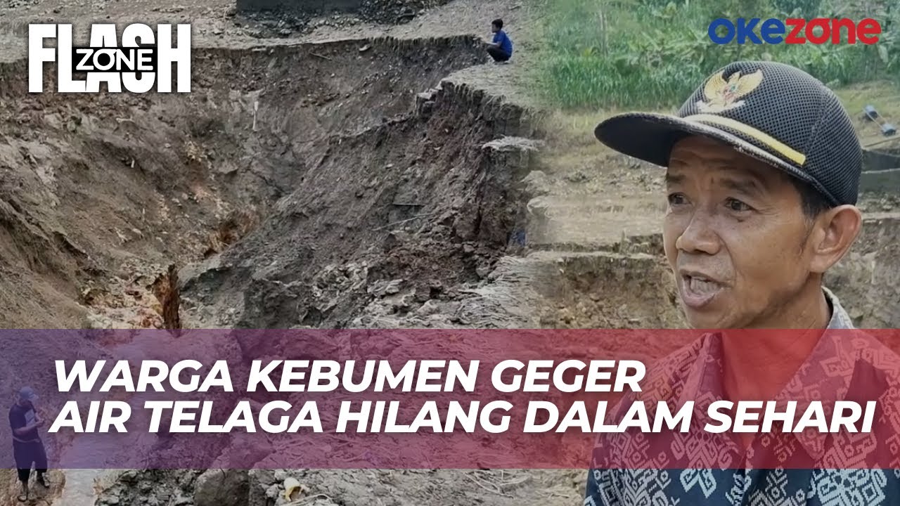 Viral! Telaga 1 Hektare Tiba-Tiba Mengering, Sisakan Lubang 20 Meter