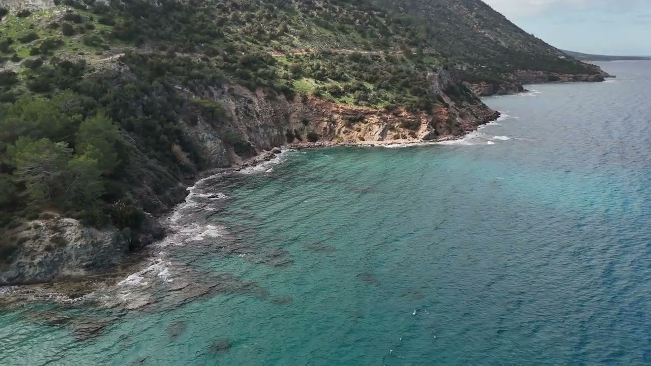 Paphos sea and mountains