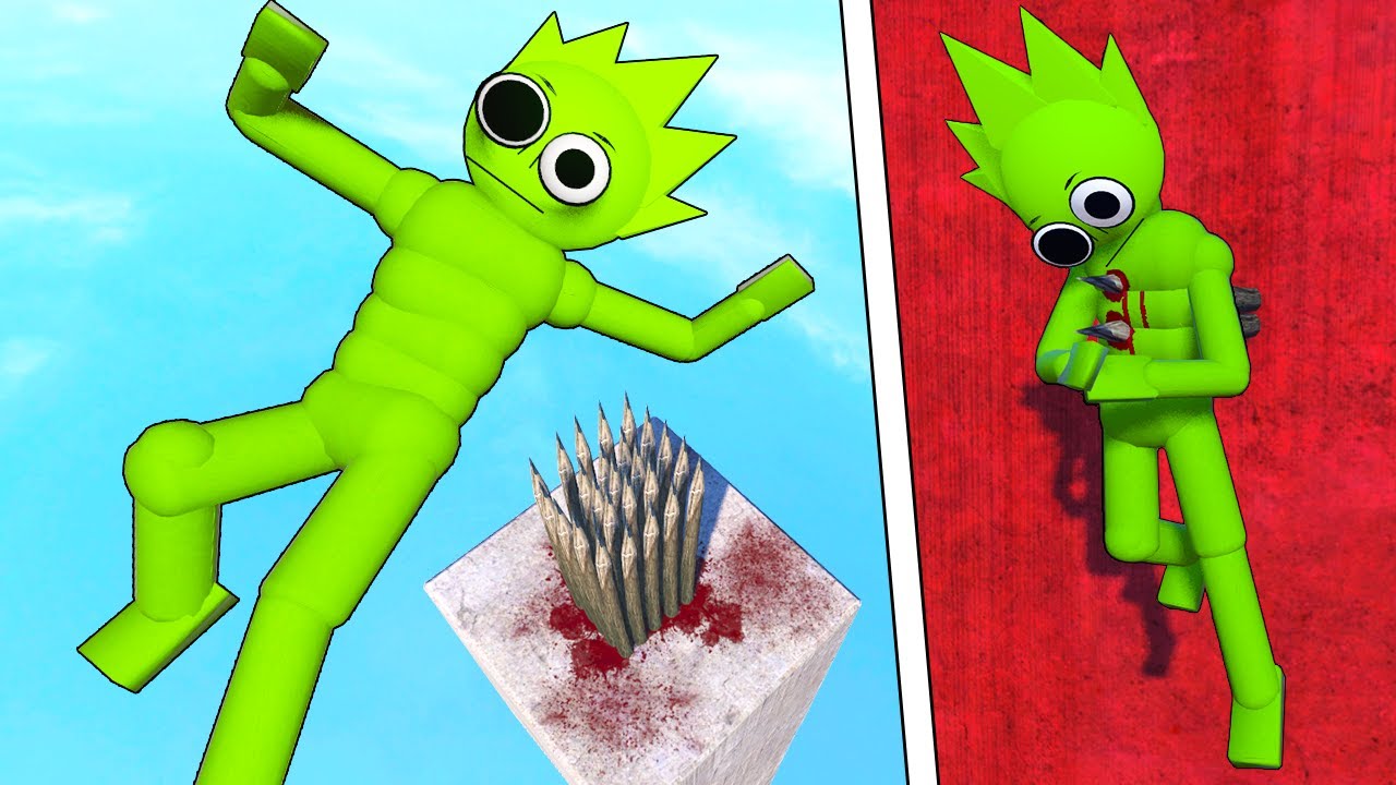 Sprunki NPC Ragdoll Physics VS Spikes! The Best Epic NPC Falls! Compilation #53