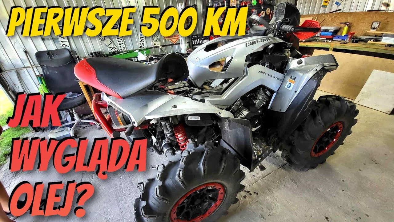 Pierwszy serwis salonowego CAN AMA RENEGADE 1000r XMR - Jak wygląda olej? Co to za kulka?