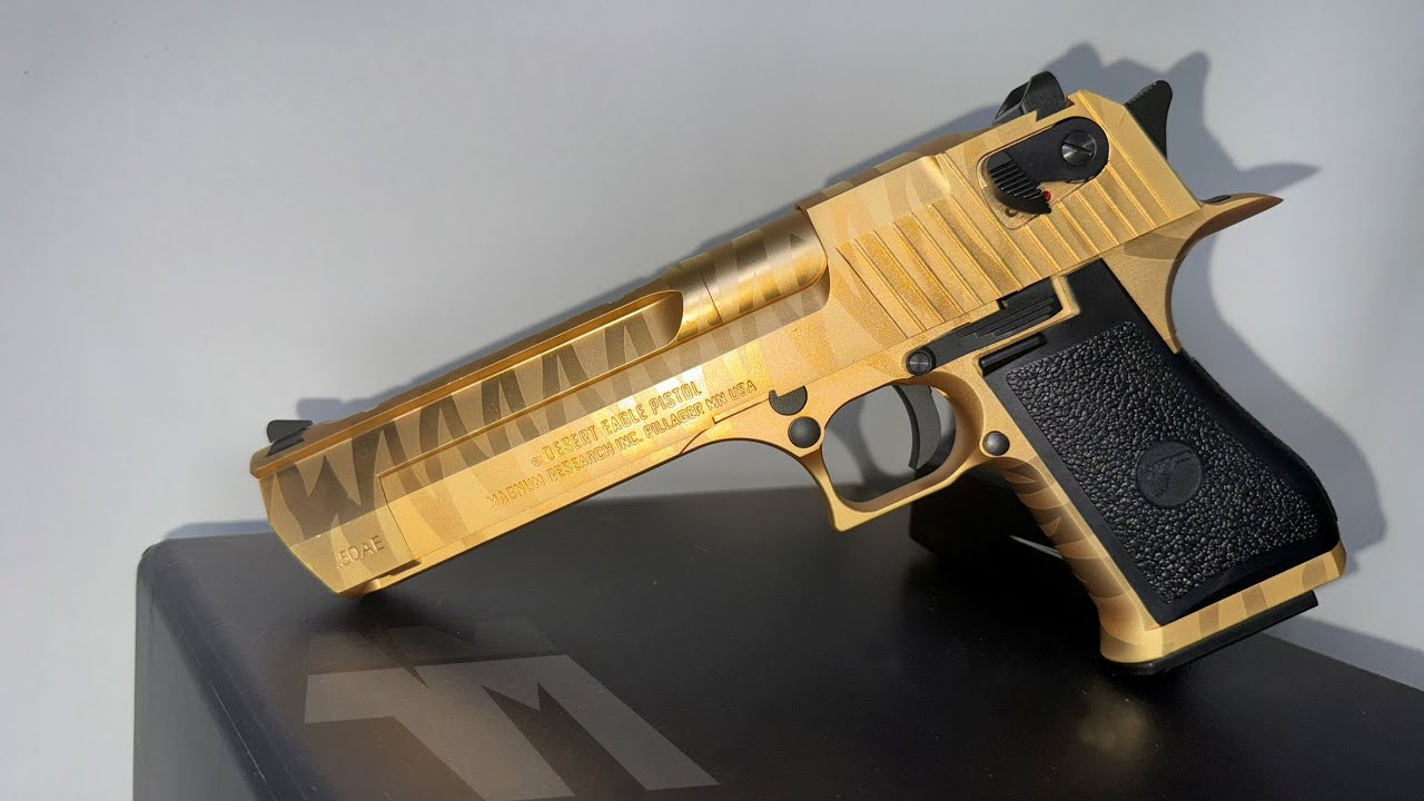 Cybergun WE Desert Eagle Tiger Stripe Gold 50ae GBB / Airsoft