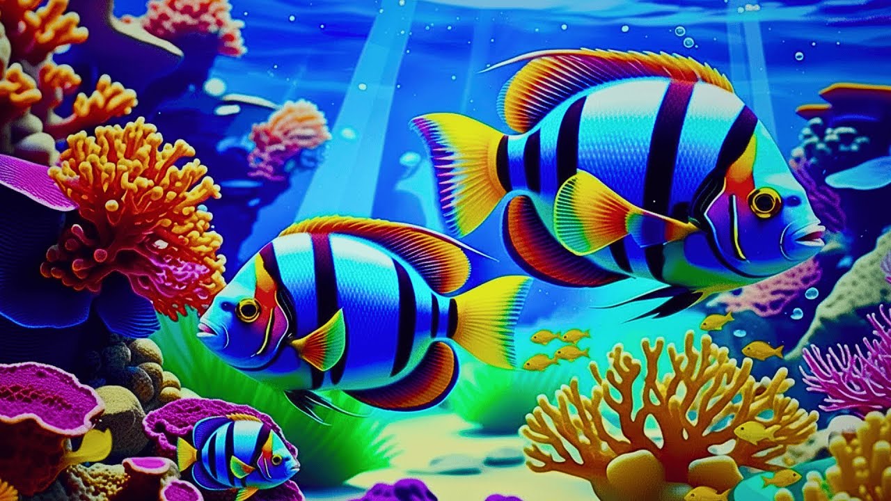 The Best 4K Aquarium 🐠 Dive Into The Mesmerizing Underwater Realm, Sea Jellyfish, Coral Reefs