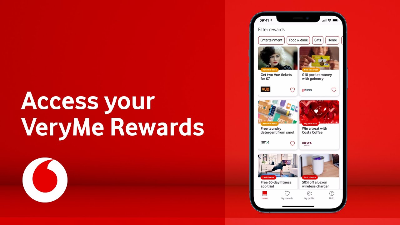 Access your VeryMe Rewards | My Vodafone app | Vodafone UK