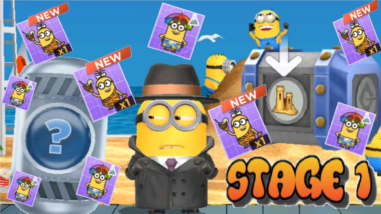 Minion Rush CRO-MINION & BEACHGOER MINION in SUMMER CONTES EVENT - gameplay walkthrough android