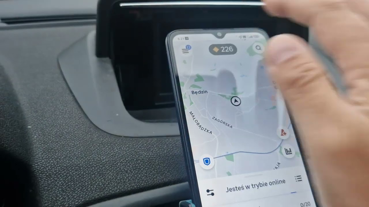 Pierwszy raz online w Uber Driver 🚗 Moje 1. zlecenie krok po kroku