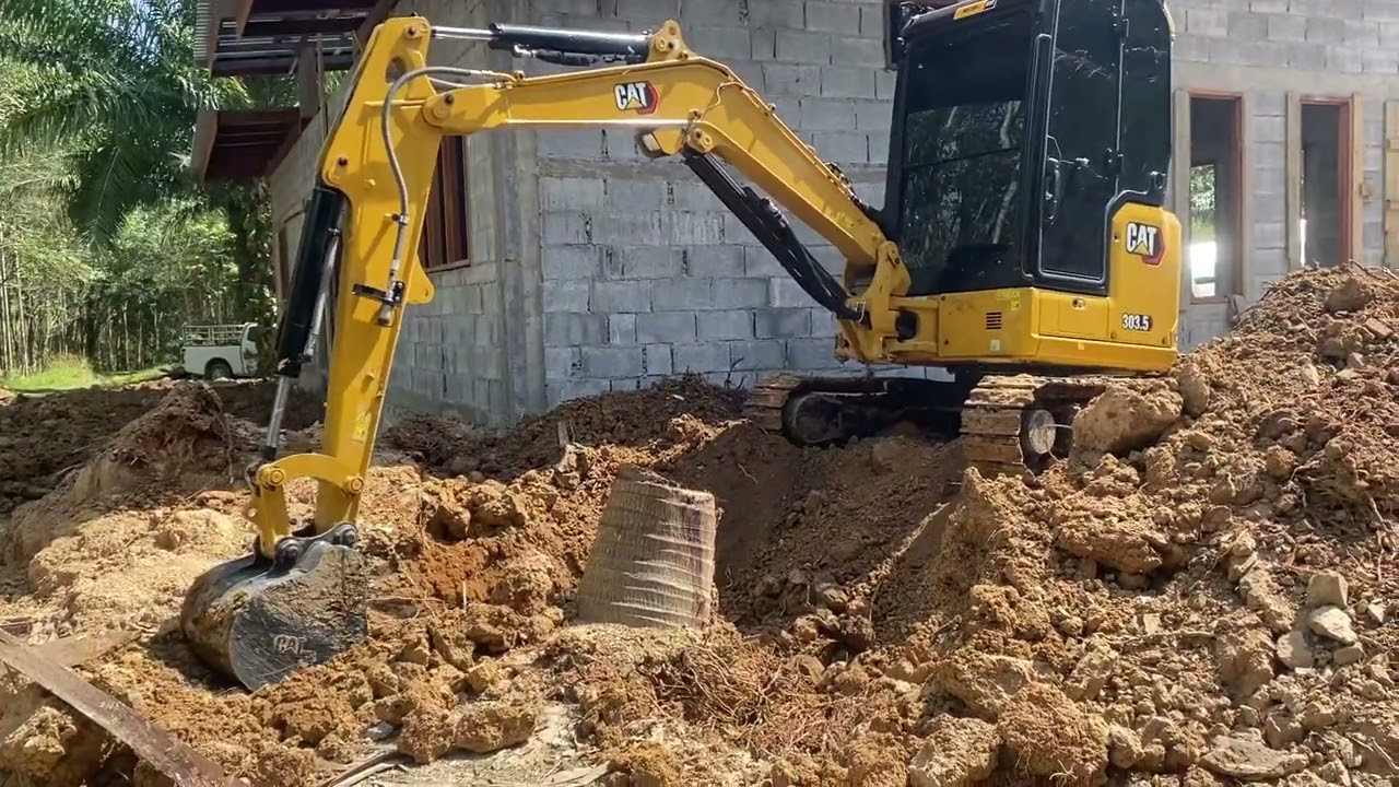Cat 303.5 Nex gen ขุดตอมะพร้าว แรงดีเทคโนโลยีล้ำ ประหยัดน้ำมัน