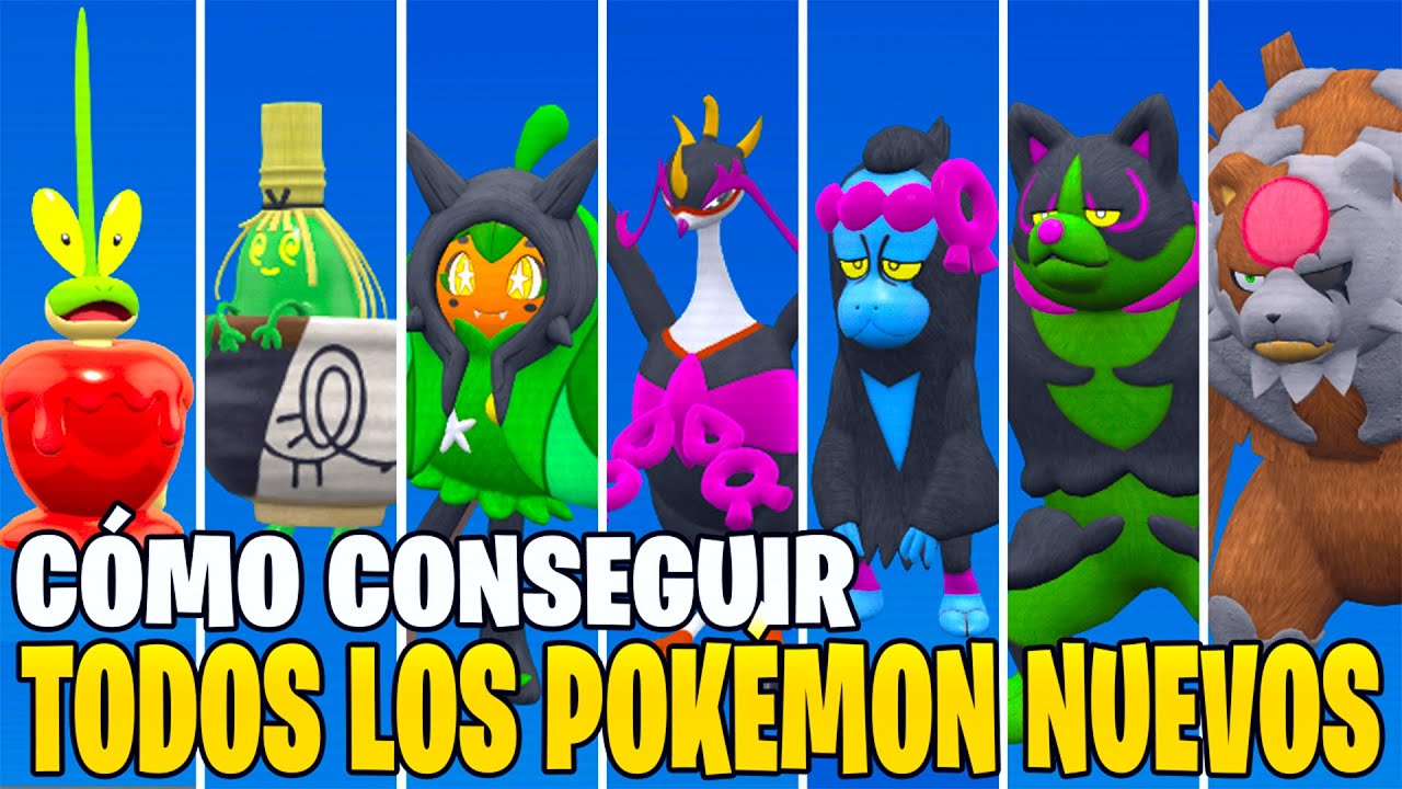 Cómo Conseguir TODOS LOS NUEVOS POKÉMON y LEGENDARIO de La Máscara Turquesa DLC Escarlata y Púrpura