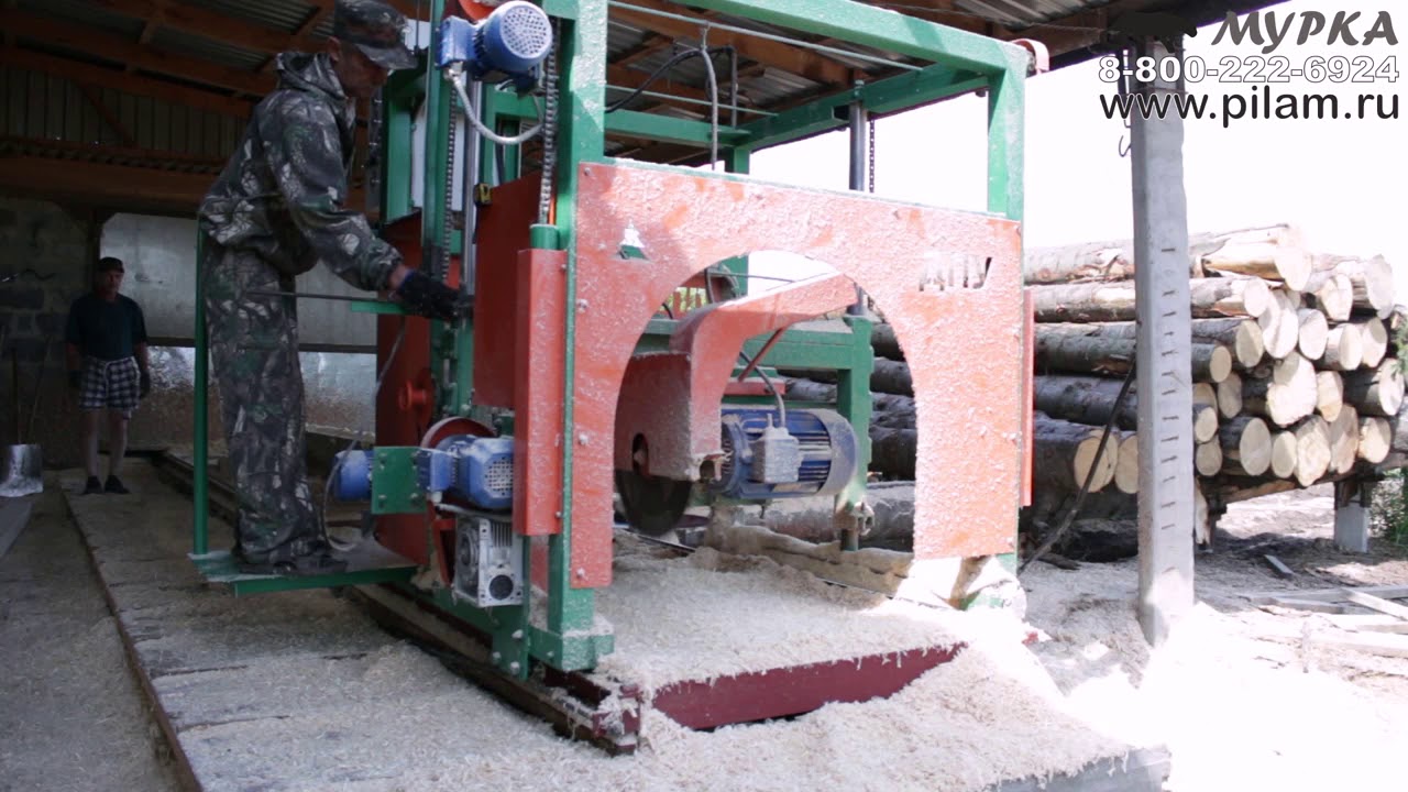 2х Дисковая пилорама угловая качество и точность распила pilam.ru 2x circular sawmill angular