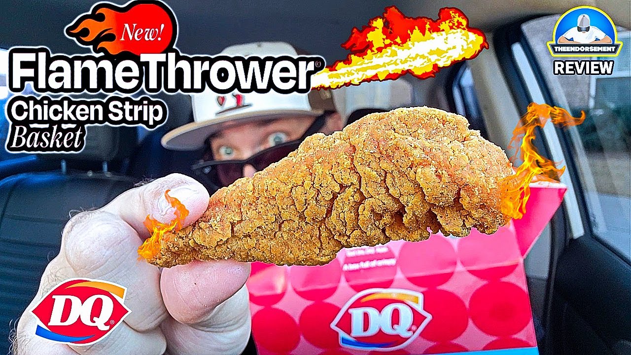 Обзор куриных стрипсов «Огнемёт» от Dairy Queen®! | Самые острые куриные стрипсы в фастфуде? | th...