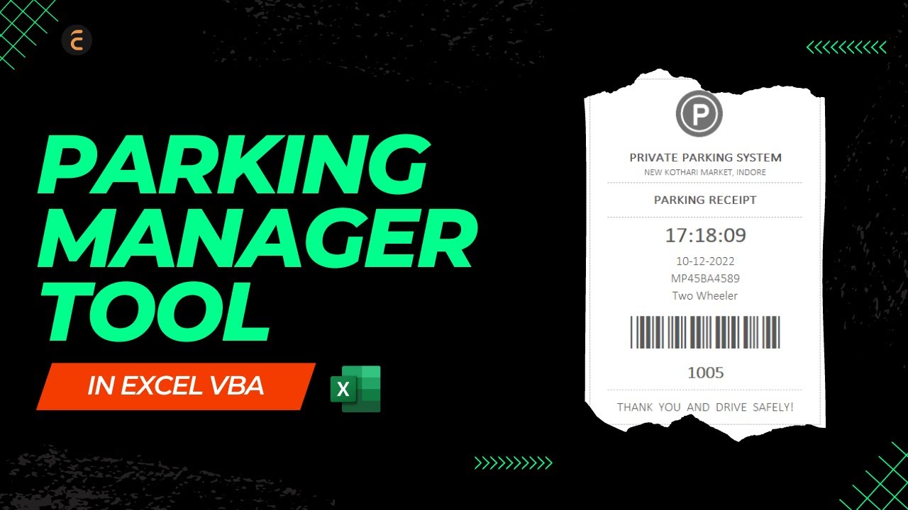 Parking Manager Tool in Excel | Advanced Excel