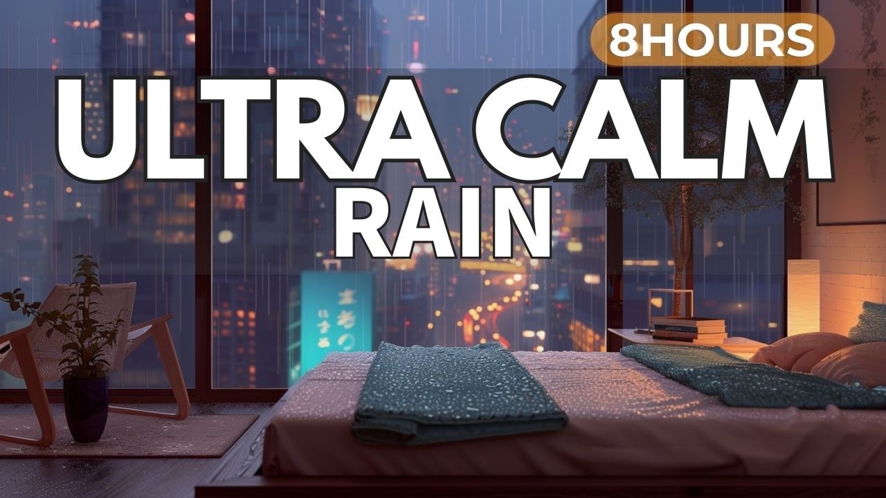 8 Hours Deep Sleep Music 🌧 Rain on Window – Calm Night Ambience for Insomnia