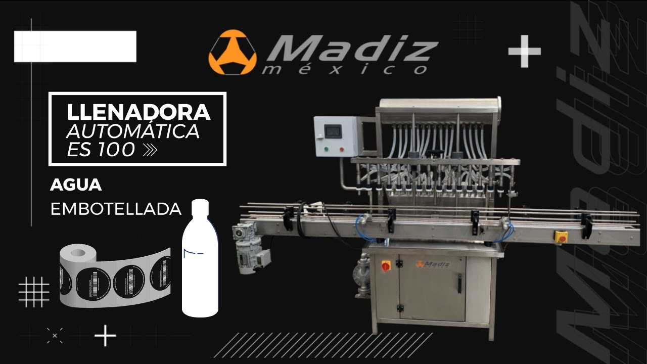 LLENADORA O ENVASADORA AUTOM&Aacute;TICA PARA AGUA EN BOTELLA PET