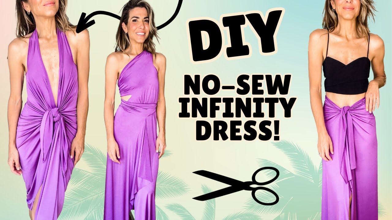 NO-SEW Infinity Dress (SCISSORS ONLY) | DIY w/ Orly Shani