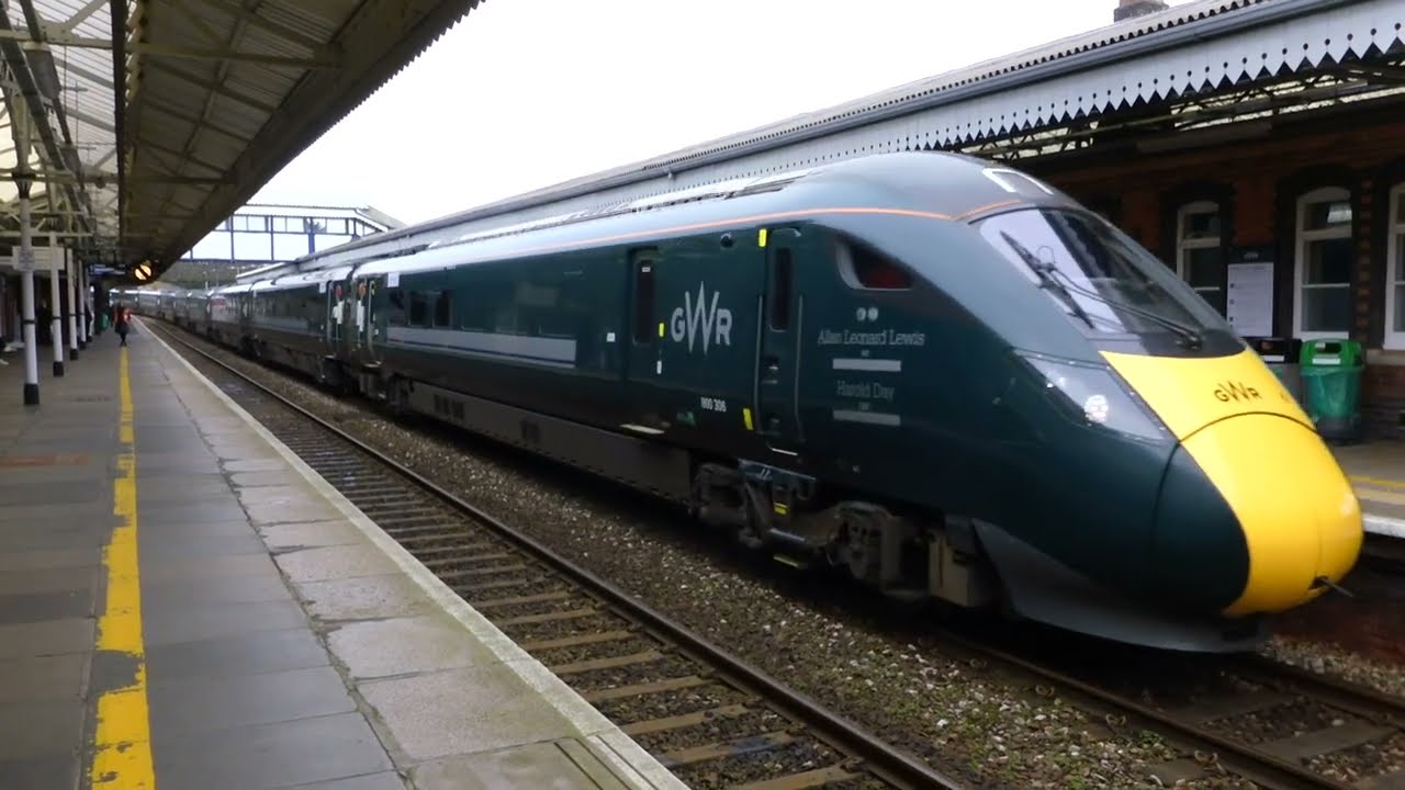 Two GWR trains arriving at Truro Railway-Station