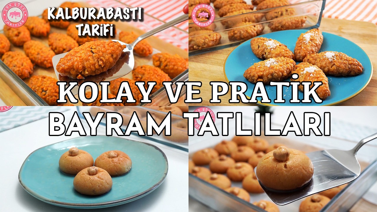 BAYRAM TATLILARI 🔥 HAZIR ALMA! EVDE YAP! 😍 PRATİK ve KOLAY BAYRAM TATLISI | Şerbetli Tatlı Tarifleri