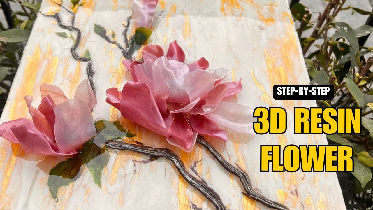 Resin 3D Flowers Without Silicone Moulds | Step-by-Step Tutorial | Resin Hacks for Beginners