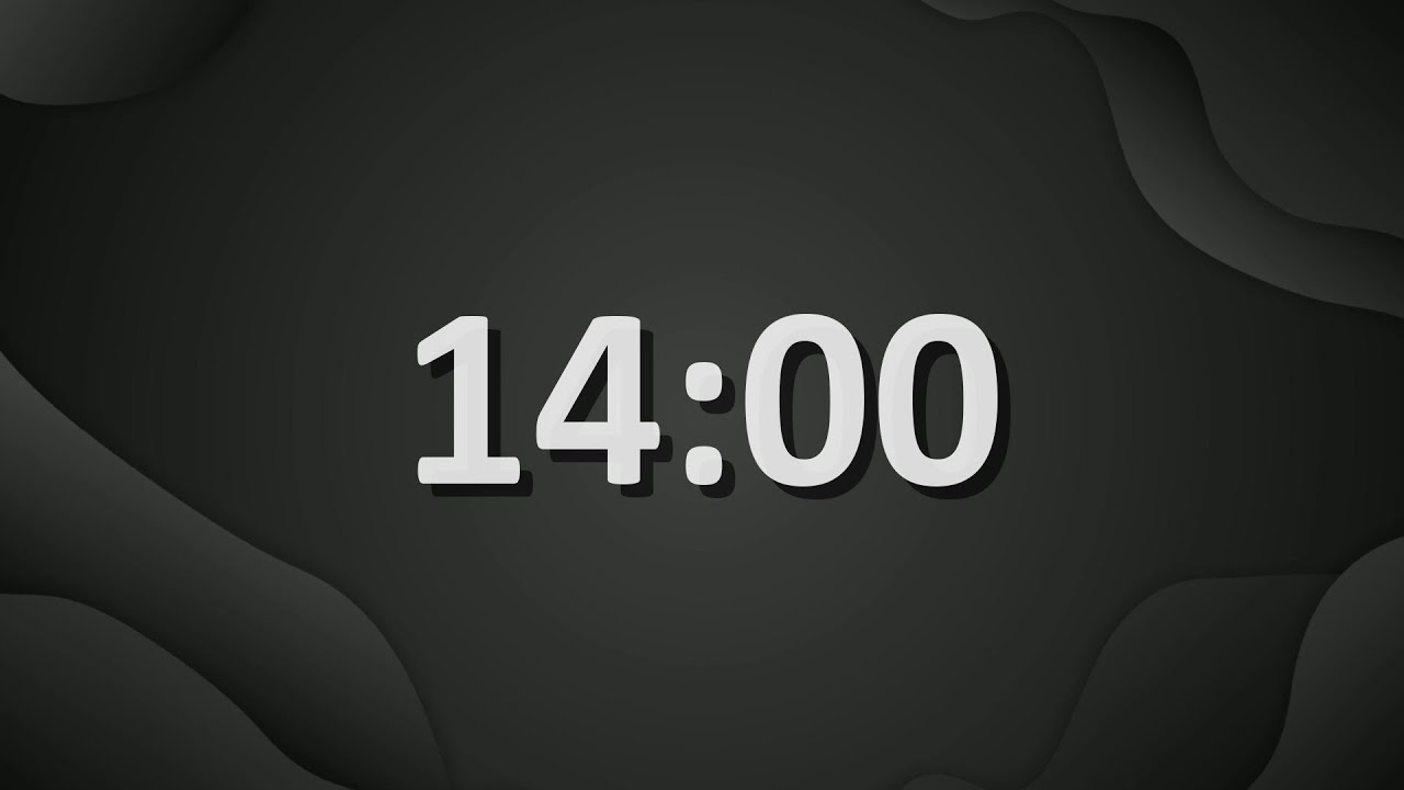 14 Minute (840 Seconds) Countdown Timer