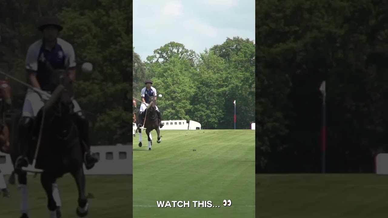 How is this possible? INSANE horse riding polo skill! #horse #sports