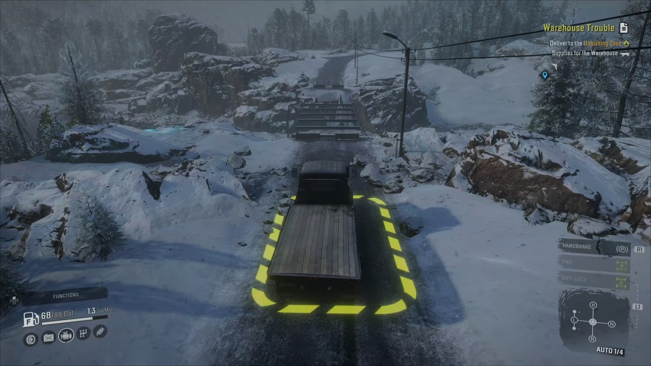 SnowRunner; Phase 4 - The 1st Task You Should Do - Warehouse Trouble