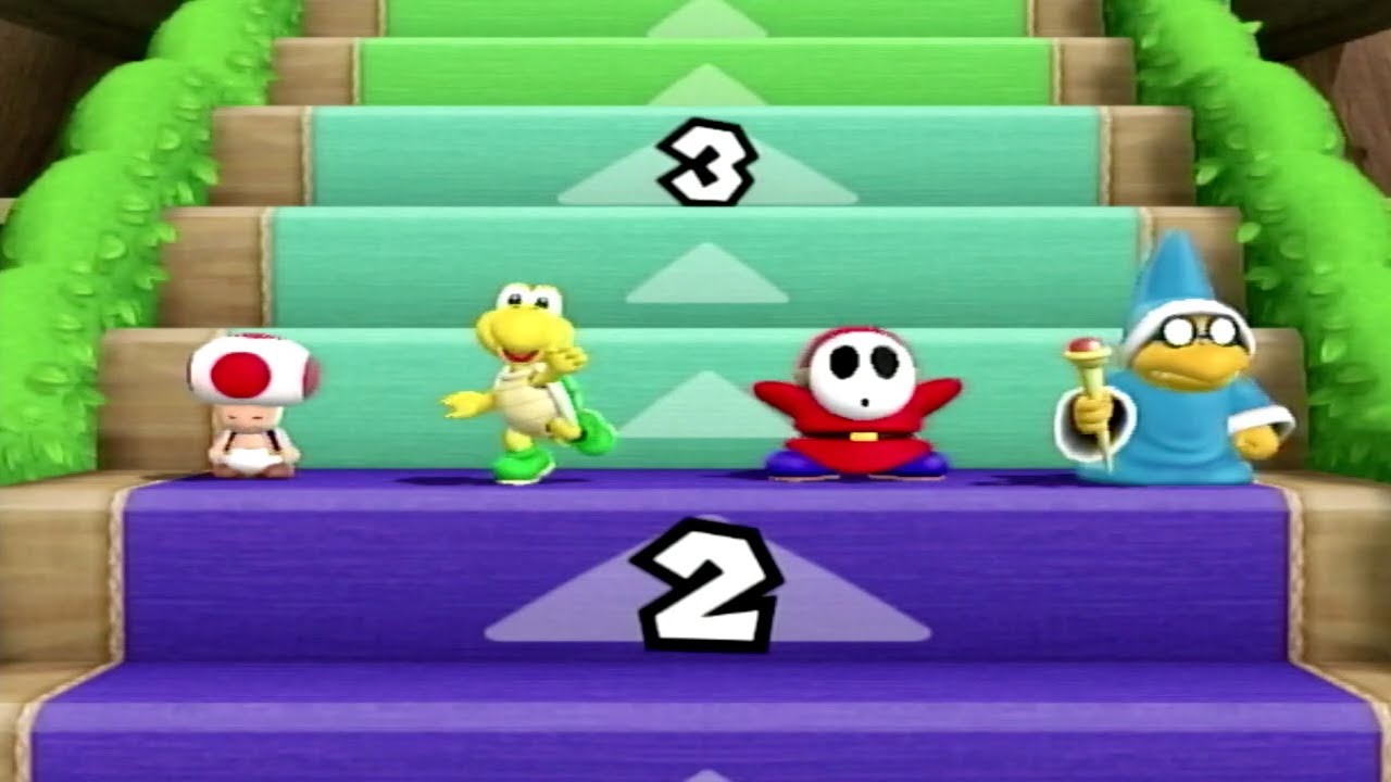 Mario Party 9 Toad vs Koopa vs Shy Guy vs Magikoopa Step it Up Gameplay HD