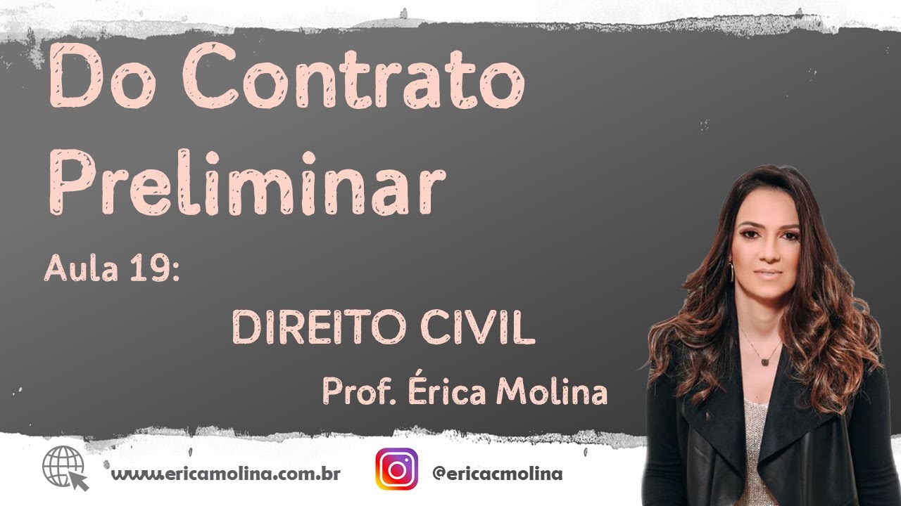 AULA 19 - DO CONTRATO PRELIMINAR