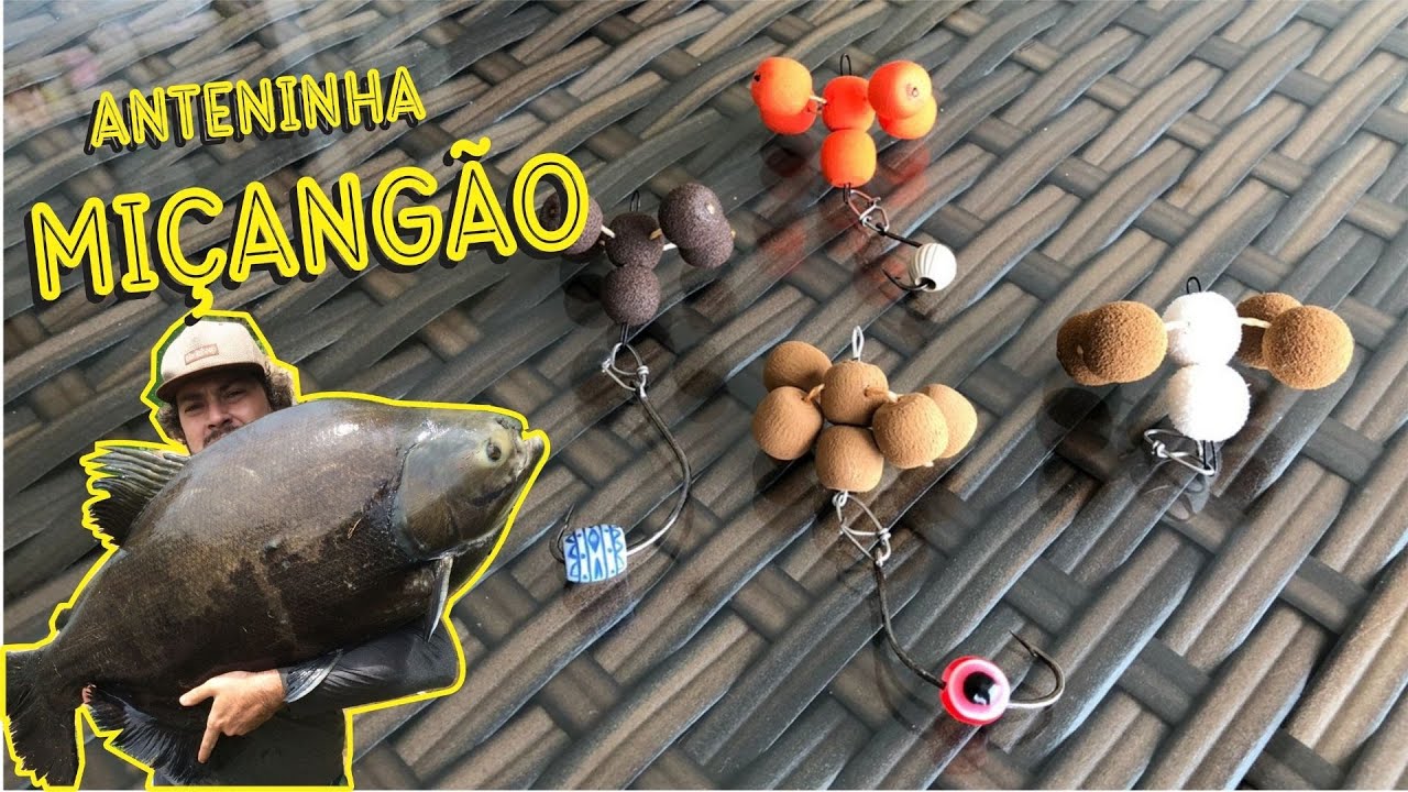 ANTENINHA MIÇANGÃO - ANTENINHA QUE TROCA ANZOL/MIÇANGA E DA PARA USAR COM RAÇÃO - Já viu ?