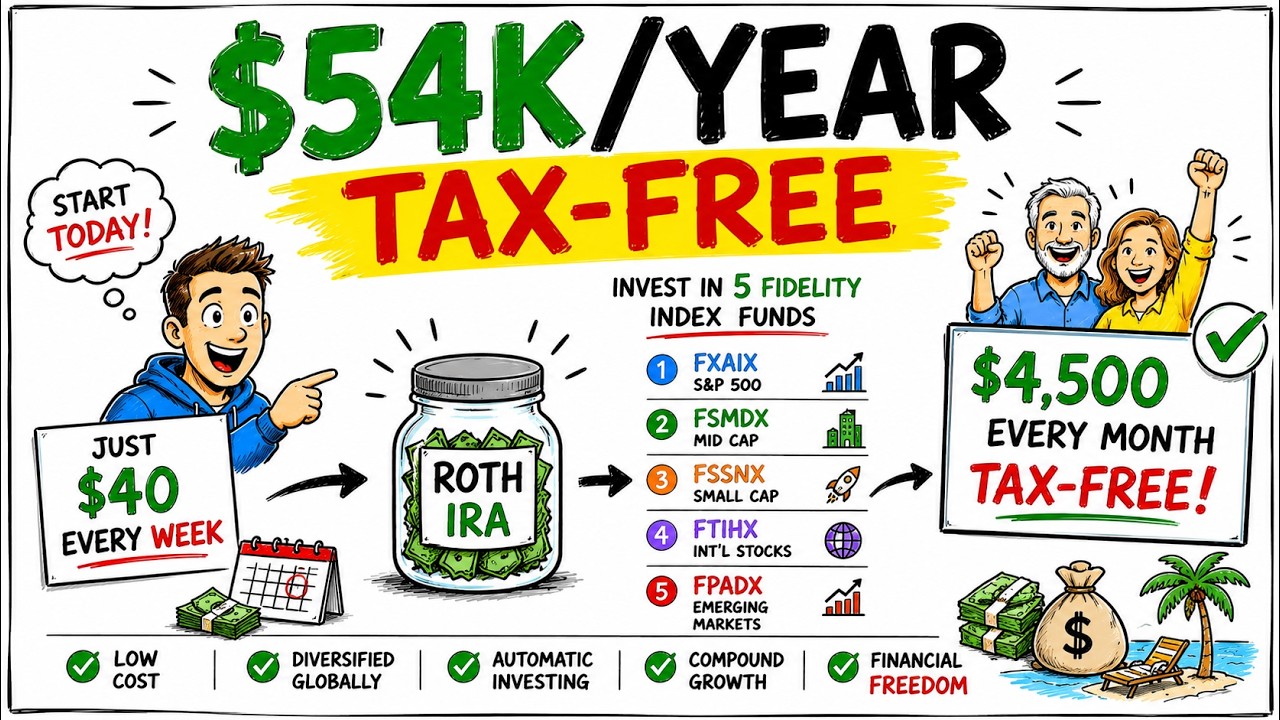 How $40/Week Replaces Your Full-Time Salary (5 Fidelity Index Funds)