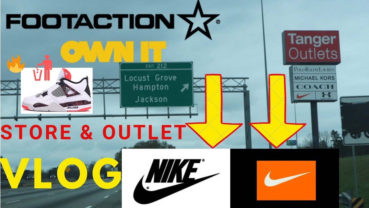 FOOTACTION & NIKE OUTLET VLOG!!