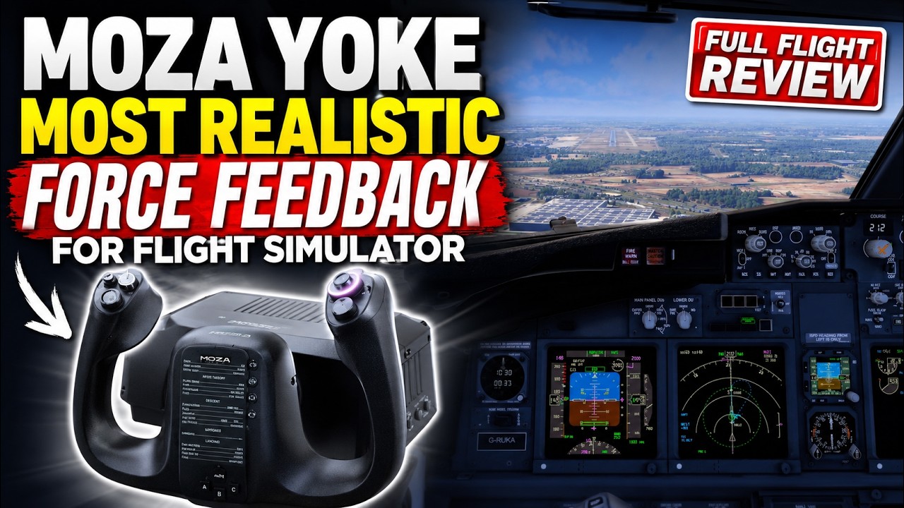 MOZA Racing MFY Force Feedback Yoke Review &ndash; Full Flight Experience + Recommended Settings MSFS 2024
