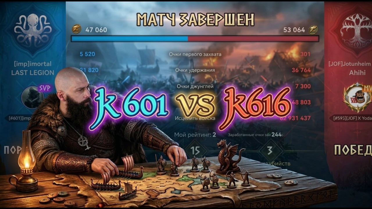 МАТЧ К601 VS K616 🔴 Вопрос  - Ответ vikingrise  #vikingrise  #викинграйс