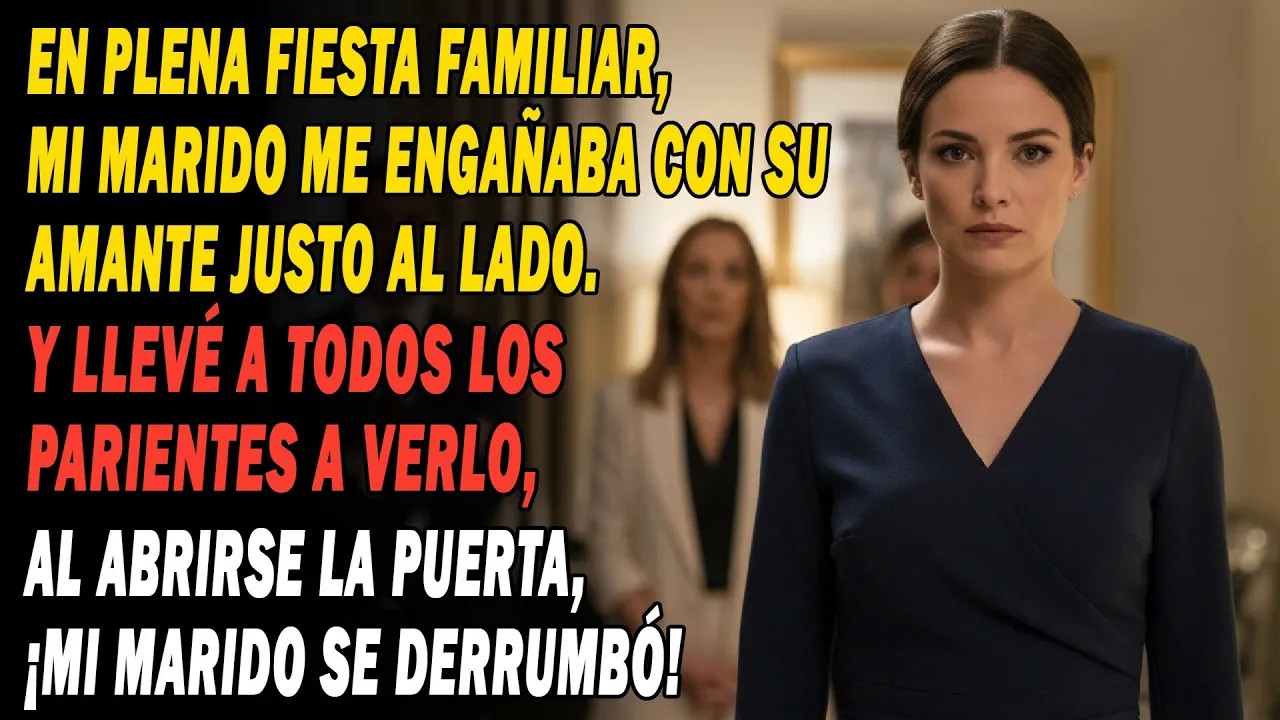 En Plena Fiesta, Mi Marido Me Engañaba Al Lado. Llevé A La Familia A Verlo Y Al Abrir, ¡Se Derrumbó😱