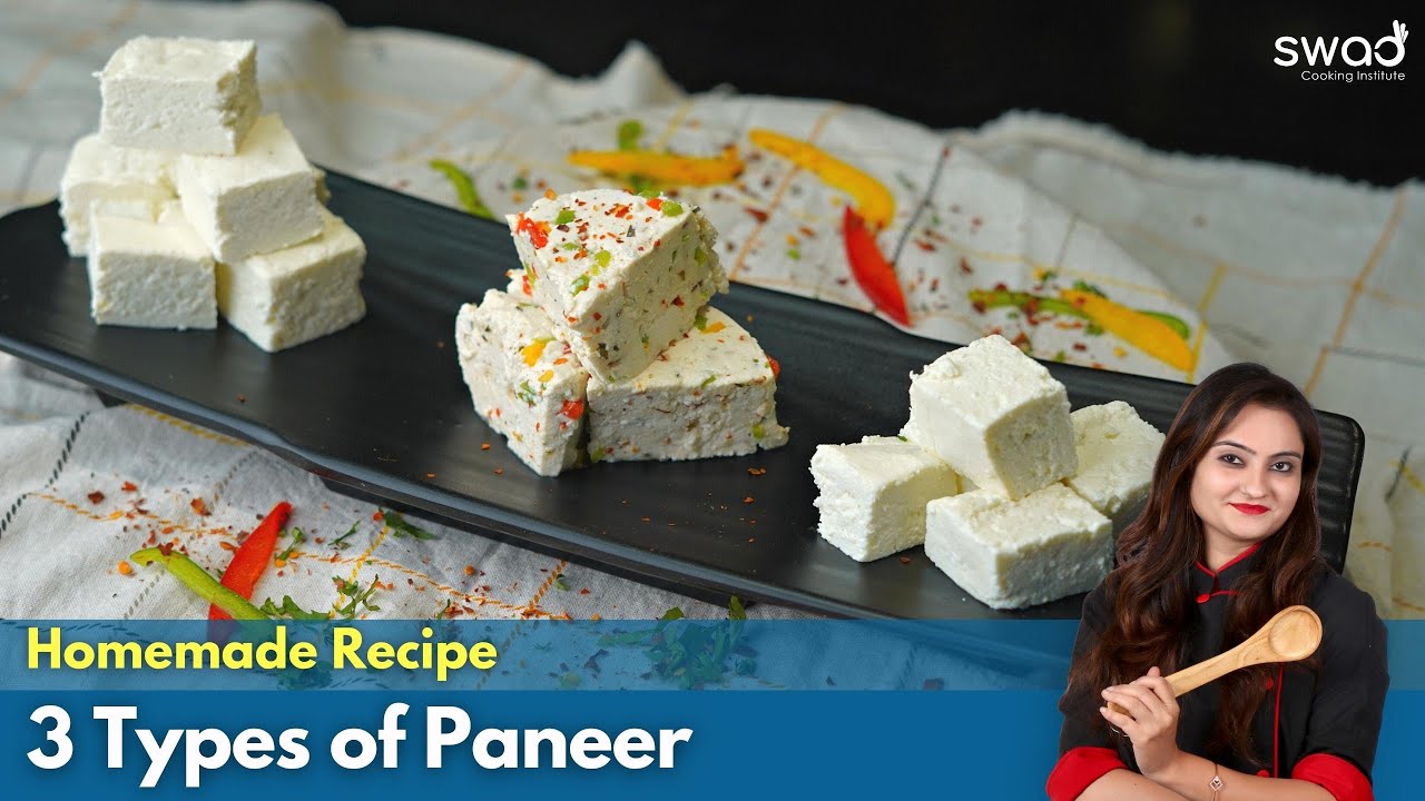 3 types of Paneer | How to make Paneer at home | दूध से 3 तरह का पनीर घर पे | पनीर कैसे बनाये घर पे