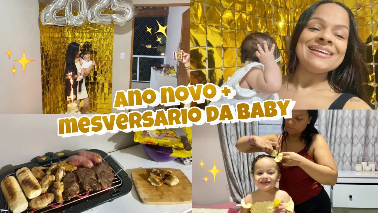 VLOG DE ANO NOVO - QUATRO MESES DA ZAYA - MINHA RETROSPECTIVA 2024 - Aline vida de mãe