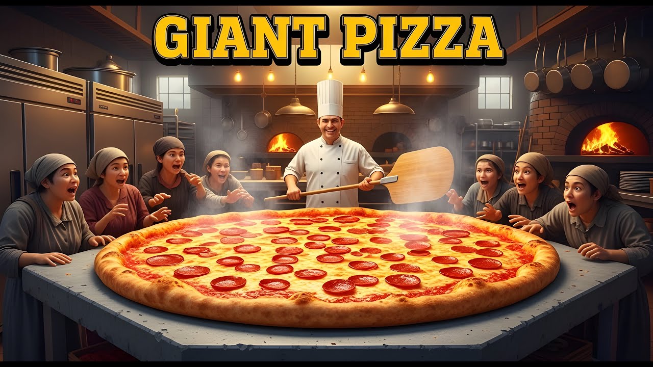 I Made a 10-Foot Giant Pizza for Poor People | ASMR Video