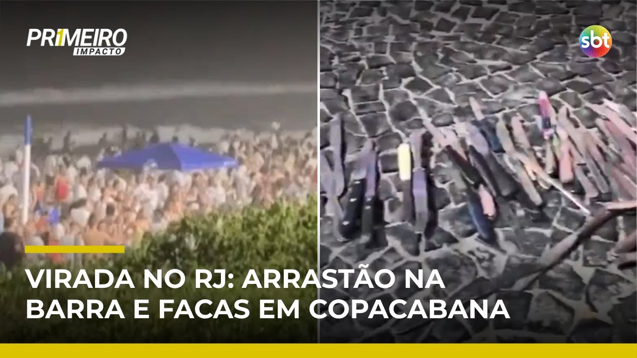 Ladrões fazem “arrastão” em praia na Barra da Tijuca, no Rio | #PrimeiroImpacto