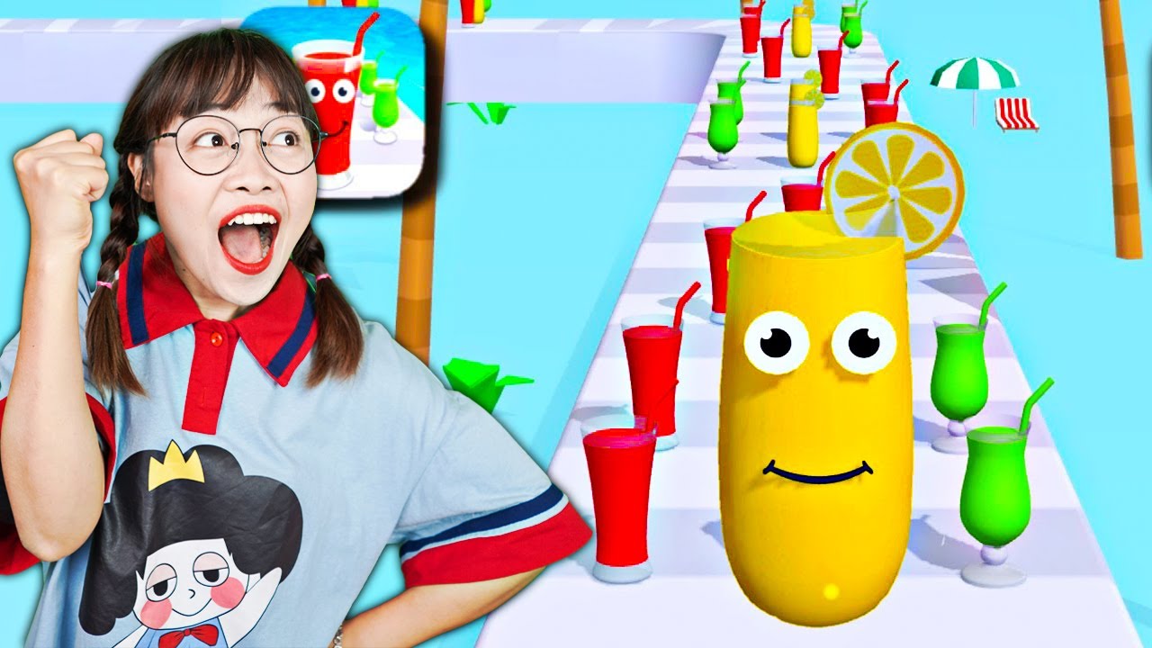 Hà Sam Hóa Thân Thành Cốc Nước Cam Chạy Về Đích Nhanh Nhất - Juice Run